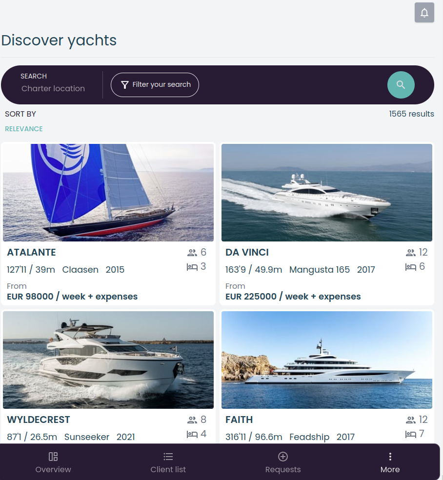 Yachtsector search